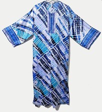 Oscar de la Renta Long Maxi Robe Kimono Kaftan Tunic Dress Size L