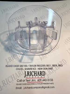 ISLAND OASIS SB2100 & TAYLOR MAGNABLEND SB21/SB24/SB25 - CHUTE, ICE - NEW OEM