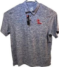 Under Armour Shirt Mens XXL Loose Heat Gear Upf 30 Golf Shirt, Preppy, Gray
