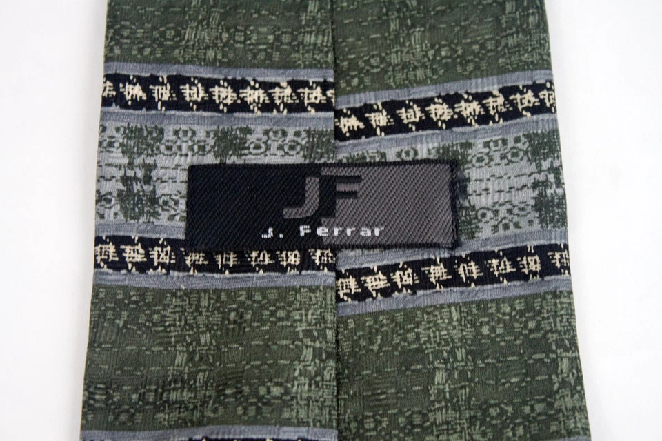 J. Ferrar Men's Necktie 100% Silk Geometric - Image 4 of 4