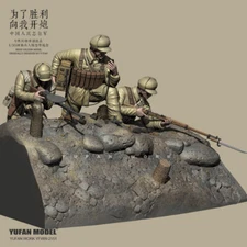 1/35 Scale Chinese Volunteer Army Unpainted Model Kits Unassembled Garage Kit