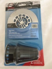 Danco Round Shower Hair Catcher 10529 Chrome Finish 2 Baskets - Fits Most -