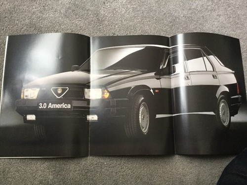 Alfa Romeo 75 2.0 T Spark 3.0 Brochure 1988 Italian Excellent - Picture 3 of 3