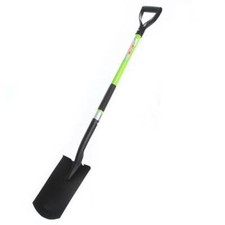 Gartenspaten Fiberglasstiel Feldspaten Rund Schaufel Grabspaten 120cm Spaten