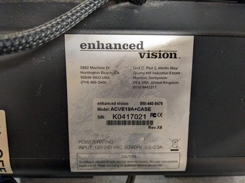 ACROBAT ENHANCED VISION LCD 19" ACVE19A LOW VISION VIDEO MAGNIFIER | eBay