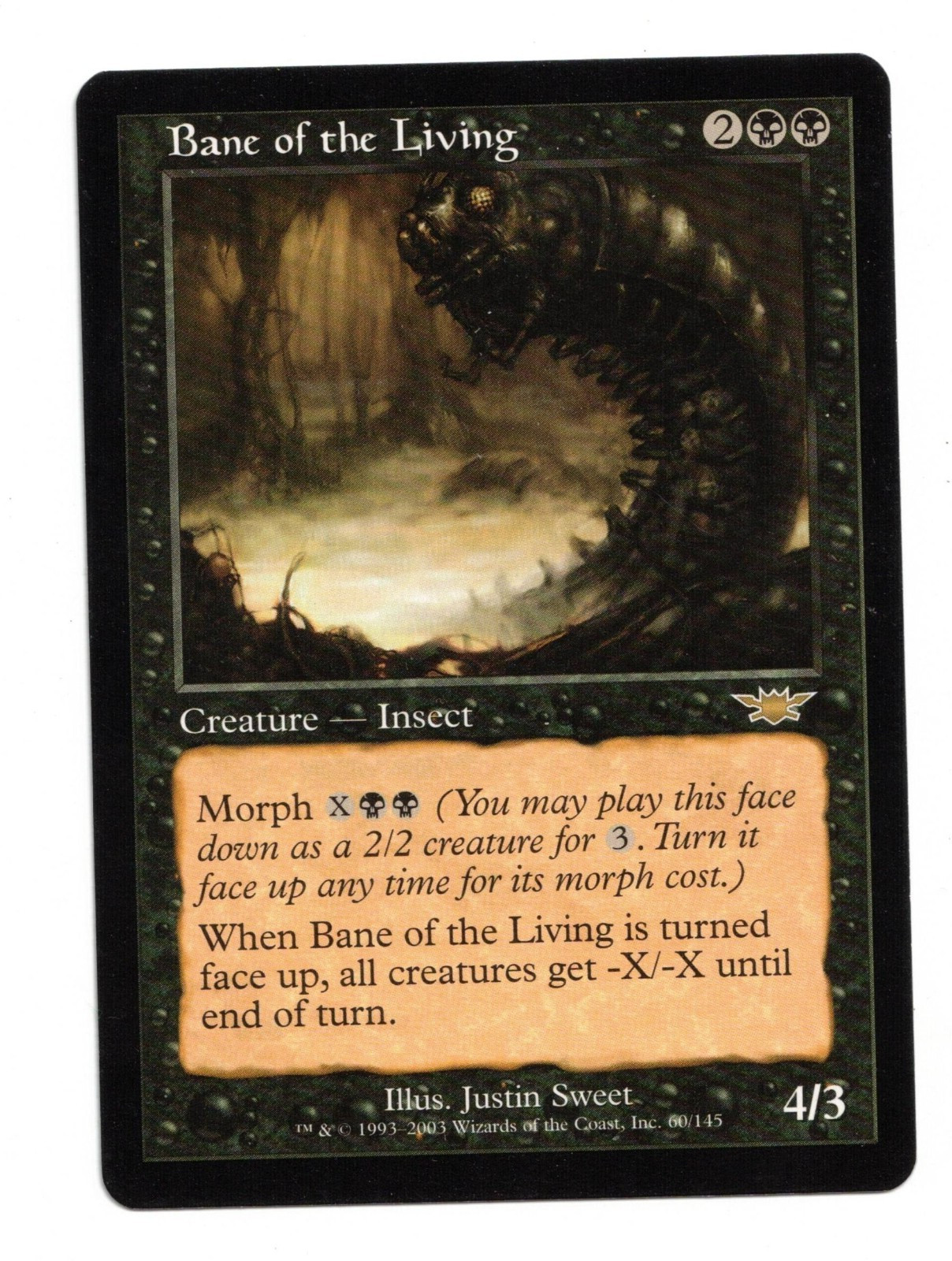 MTG Card: Bane of the Living 60/145 Legions Rare! NM