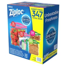 Ziploc Easy Open Bags Variety Pack (347 ct.) ***FERR SHIPPING***