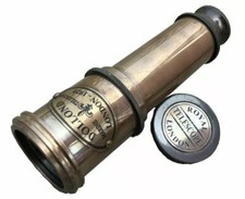 NAUTICAL MARITIME TELESCOPE MARINE ANTIQUE BRASS PIRATE SPYGLASS VINTAGE SCOPE