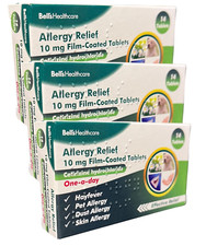 4 x 14 Bells Healthcare Hayfever & Allergy Relief 10mg Tablets FREE UK DELIVERY