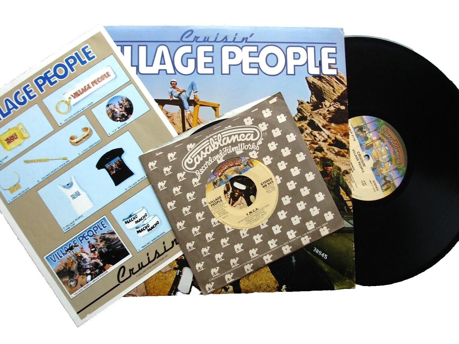 Village People Sola Velocidad de 33 RPM Discos de Vinilo