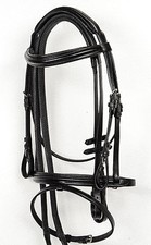 ZILLES HIGH QUALITY PADDED COMFORT LEATHER BRIDLE WITH GRIP REINS.  RRP &pound;45