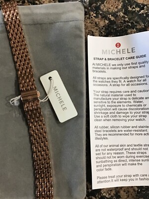 Watch Straps Michele 12mm Bracelet Michele Deco Mini 12mm 18k Pink