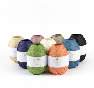 DMC ECO VITA RAFFIA Garn 100% Holzfaser 50g 100m / HNd. 3,5-4,5 / SNd. 4-5