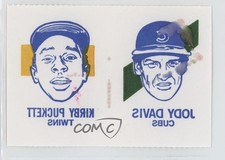 1986 Topps Tattoos Kirby Puckett Jody Davis HOF 0h1