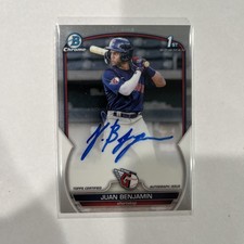 2023 Bowman Chrome - Prospect Autographs Juan Benjamin #CPA-JBN (AU, RC)