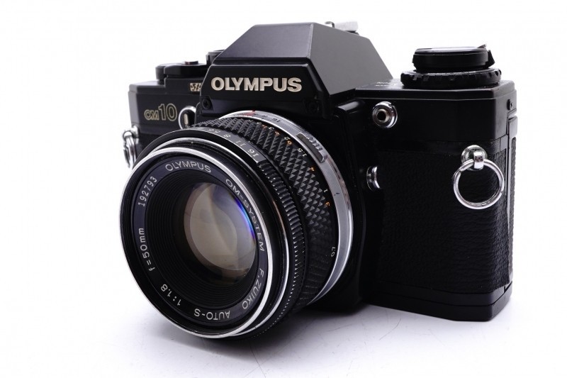 Olympus OM-10 ブラック +Auto-S 50 f1.8 完動美品 Olympus OM-10 Film Camera + F.Zuiko Auto-S 50mm F1.8 Lens from
