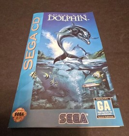 Ecco the Dolphin (Sega CD, 1993) Complete CIB w/ Registration Card Tested