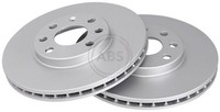 2X Bremsscheibe Vorne ABS 17148 FÜR Opel Bremsscheiben Scheibenbremse