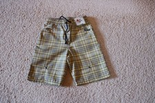 #Short, Gr. 92, #gelb-dunkelblau, #Ding Dong, #kariert, #hochwertig, #leicht