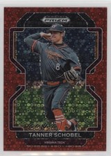 2022 Panini Prizm Draft Picks Red Donut Circle 15/99 Tanner Schobel #PDP68 15t1