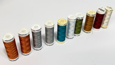 Sulky Thread mix lot of 10 -Color White Gray Copper Blue Green Red