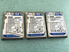 (Lot of 3) WD Scorpio Blue WD5000BEVT 500GB Laptop 2.5" SATA Hard Drive HD1217A