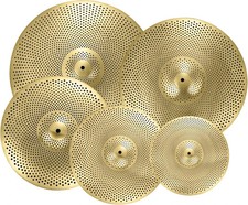 Golden Low Volume Cymbal Pack 14"/16"/18"/20" - 5Pcs for Drummer Practice