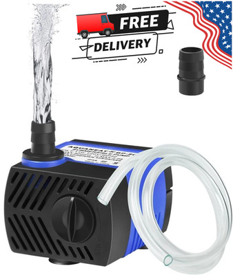Homasy 80 GPH Small Submersible Water Pump for Aquarium Ponds Fountains &...