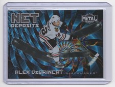 2020-21 Skybox Metal Universe Net Deposits Alex DeBrincat Chicago Blackhawks