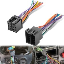 16 Pin ISO Radio Wire Harness Adapter Male Female Truck Stereo JVC Pioneer Sony