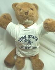 VINTAGE PSU PENN STATE NITTANY LION W/ T-SHIRT 19" Plush STUFFED ANIMAL TOY