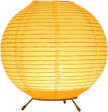 Battery Operated Lamp Bedside Table Lamp Paper and Chrome Standing Lamp Room Dec