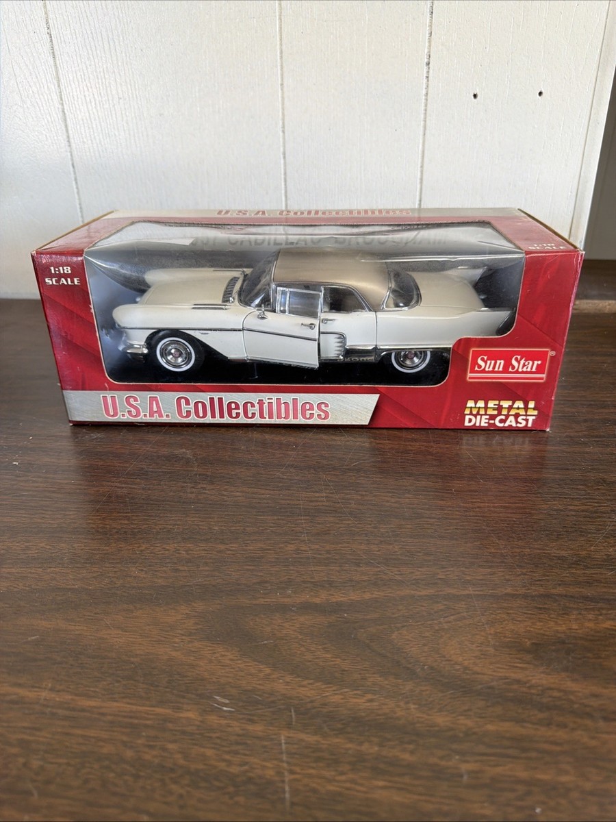 Cadillac 1957 Eldorado Brougham 1:18 scale Die Cast-Sun Star-white