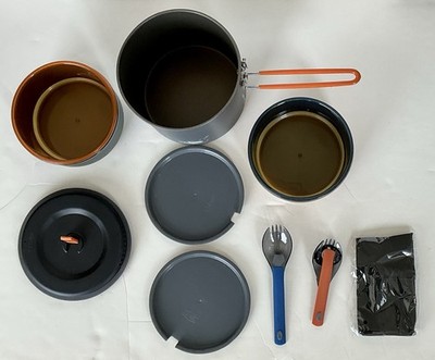 GSI Pinnacle Dualist Backpacking Camping Cook Set - Used in storage bag