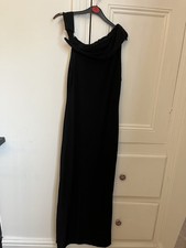 ASOS long black 12-14 Greek style black dress