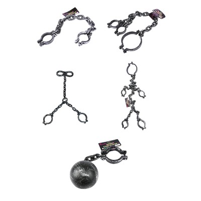 Fesseln mit Kette Dekoration Ornament Neuheit Horror Realistisch Fake Fesseln