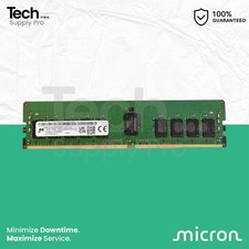 MTA18ASF2G72PZ-3G2 Micron 16GB PC4-25600 DDR4-3200MHz ECC 1Rx4 1.2V RDIMM Memory