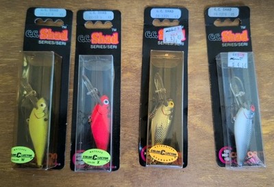 Vintage Cotton Cordell CC Shad Lures -(4) NIP C5/L5/K5/