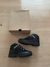 TIMBERLAND 15706 BLACK 6in Field Boots Youth Size 13