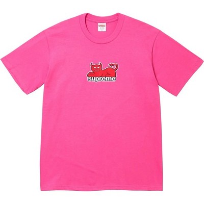 Supreme Toy Machine Devil Cat Tee Pink Fuchsia Size XL 100