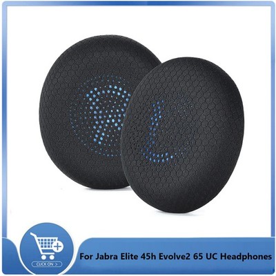 2Pcs Ear Pads Cushions Replacement For Jabra Elite 45h Evolve2 65 UC Headphones