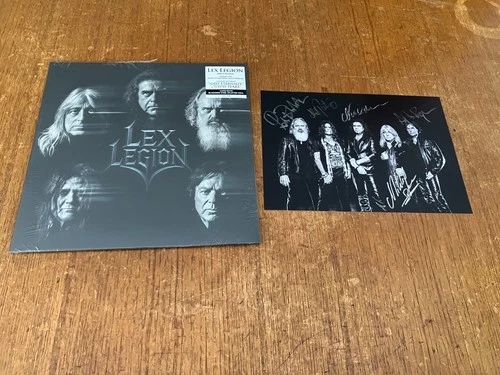 LEX LEGION Lex Legion  BLACKENED STEEL SPLATTER Vinyl LP 2026 FULLY AUTOGRAPHED