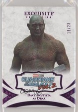 2021 Upper Deck Marvel Black Diamond Purple 19/23 Dave Bautista as Drax #16 4et