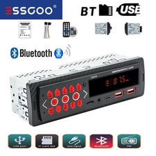 Autoradio ESSGOO USB FM1DIN  Mit Bluetooth Freisprech Fernbedienung Music AUX SD