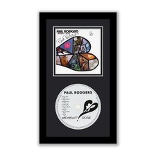 Bad Company Paul Rodgers Autographed Signed Framed CD Midnight Rose ACOA