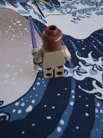 LEGO Star Wars Mace Windu Minifigure Large Eyes Clone Wars sw0220 7868 8019