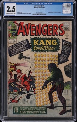 1964 Marvel Avengers #8 CGC 2.5 1st Appearance of Kang