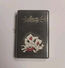 2007 Lucky Lighter Sailor Jerry Flint Flip Top Limited Edition Poker Cards New