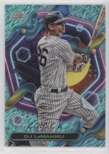 2023 Topps Cosmic Chrome Aqua Equinox Refractor 194/199 DJ LeMahieu #116 0hw6
