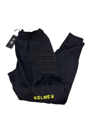 NWT Kelme Goalkeeper Goalie Soccer Pants Small Black Padded Knees Thighs Tapered